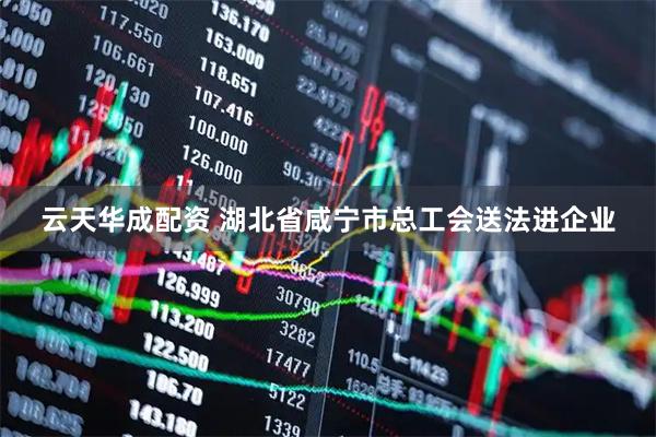 云天华成配资 湖北省咸宁市总工会送法进企业