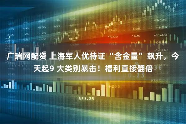 广瑞网配资 上海军人优待证 “含金量” 飙升，今天起9 大类别暴击！福利直接翻倍